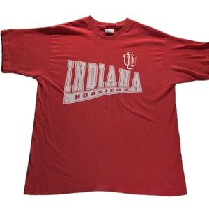 Vintage Indiana University Hoosiers T-Shirt Size XL Single Stitch USA Made